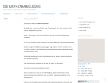 Tablet Screenshot of die-markenanmeldung.com